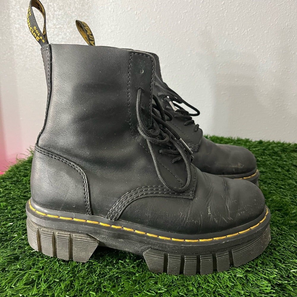 Dr. Martens Black 8-Eye Boots 7 - Picture 2 of 7